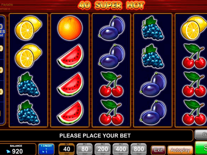 40 super hot slot online