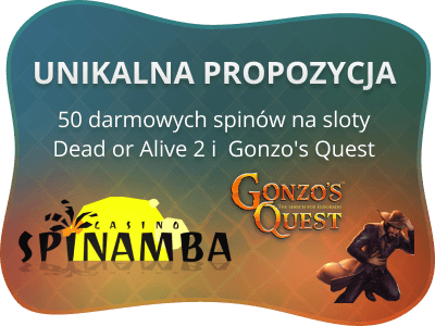 Bonus bez depozytu Spinamba – 50 darmowych spinów!