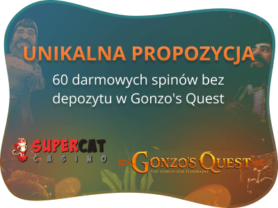 Bonus bez depozytu SuperCat – 60 darmowych spinów!